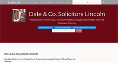 Desktop Screenshot of dale-law.co.uk