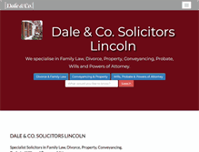 Tablet Screenshot of dale-law.co.uk